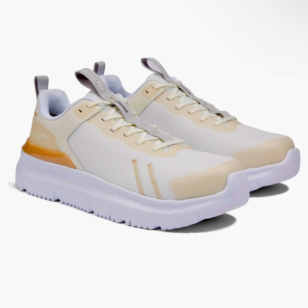 Woman's Shoes Timberland PRO Setra Mid Composite Safety Toe 8W Tan/Champagne